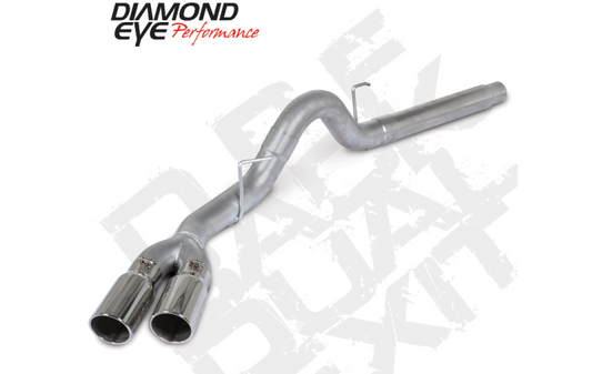 Diamond Eye 18-19 Ford 3.0L Powerstroke F150 - 4in Alum DPF Back Exh Kit Sprt Dual w/Tips 4512BRA-DE Diamond Eye Performance
