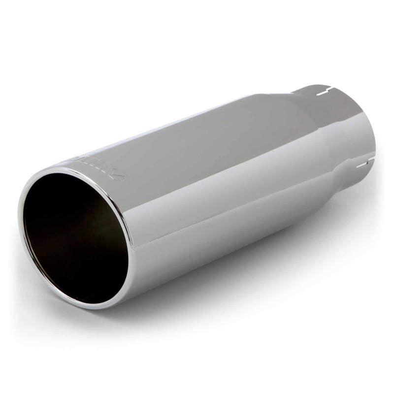 Banks Power Tailpipe Tip Kit - SS Round Straight Cut - Chrome - 3.5in Tube - 4.38in X 12in Banks Power