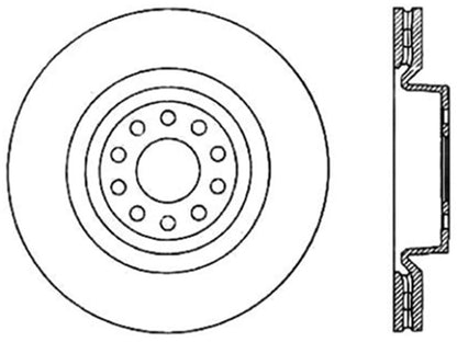 StopTech 04-09 Audi S4 Front Right Cryo Slotted Sport Brake Rotor Stoptech