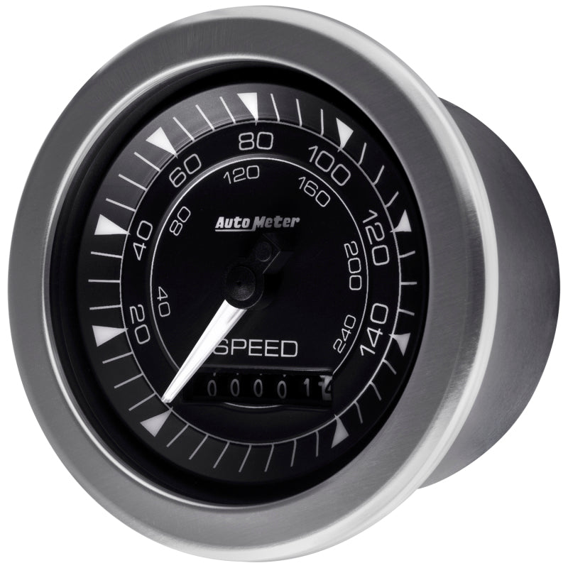 Autometer Chrono 3-3/8in 160MPH Electric Programmable Speedometer Gauge 8188