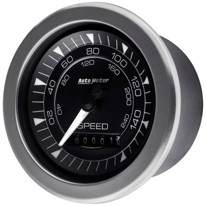 Autometer Chrono 3-3/8in 160MPH Electric Programmable Speedometer Gauge 8188
