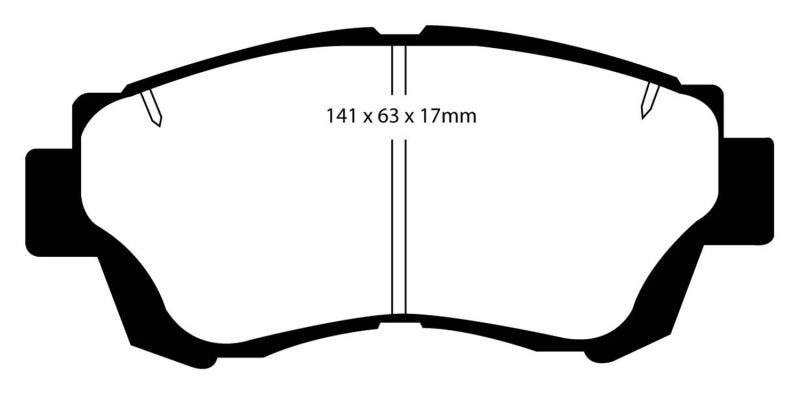 EBC 92-96 Lexus ES300 3.0 Yellowstuff Front Brake Pads - eliteracefab.com