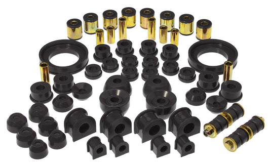 Prothane Total Vehicle Suspension Bushing Kit for 1994–1997 Honda Accord w/o Rear Upper C-Arm Bushings, Black – 8-2007-BL