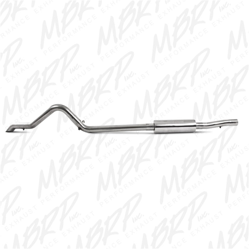 MBRP 2007-2009 Jeep Wrangler (JK) 3.8L V6 4 dr Off-Road Tail Pipe Muffler before Axle - eliteracefab.com