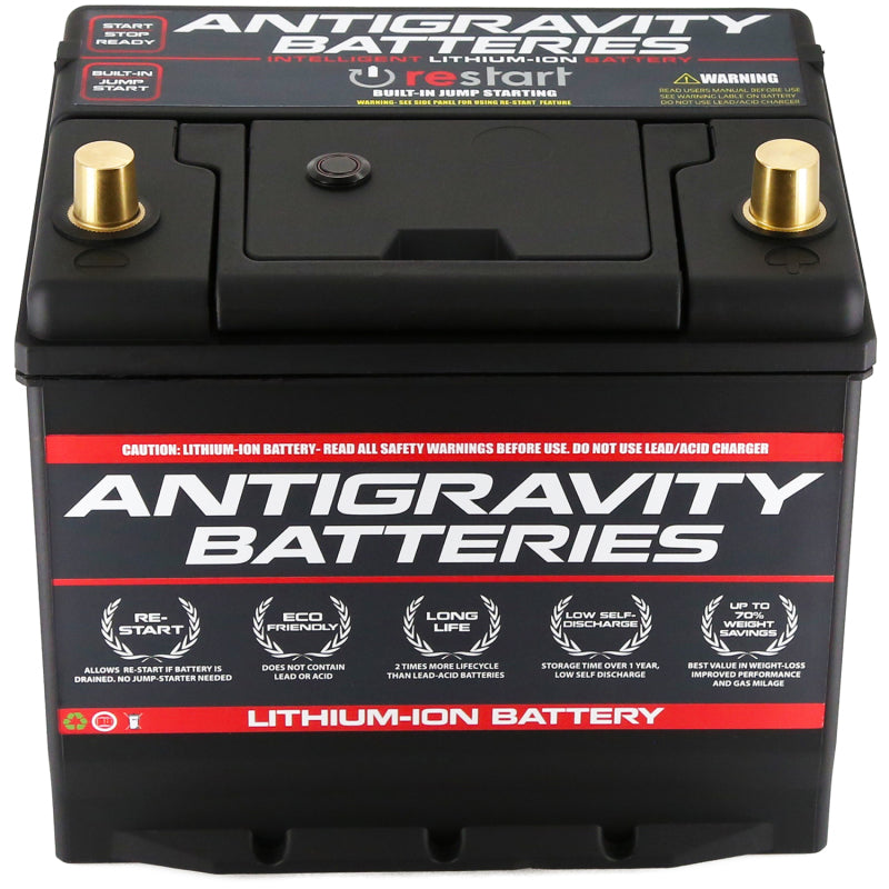 Antigravity Group 24 Lithium Car Battery w/Re-Start - eliteracefab.com