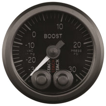 Load image into Gallery viewer, Autometer Stack Instruments 52mm -30INHG To +30PSI Pro Control Boost Pressure Gauge - Black - eliteracefab.com