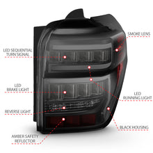 Load image into Gallery viewer, ANZO 2014-2020 Toyota 4Runner T.L Black Housing Smoke Lens Red Light Bar W/Sequential - eliteracefab.com