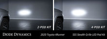 Load image into Gallery viewer, Diode Dynamics 14-23 Toyota 4Runner SS5 Stealth Grille LED 2-Pod Kit Sport - White Combo