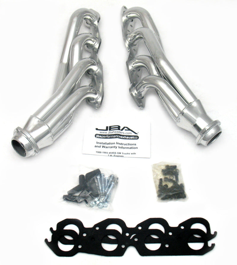 JBA 88-93 GM Truck 7.4L BBC w/o A.I.R. 1-3/4in Primary Silver Ctd Cat4Ward Header JBA