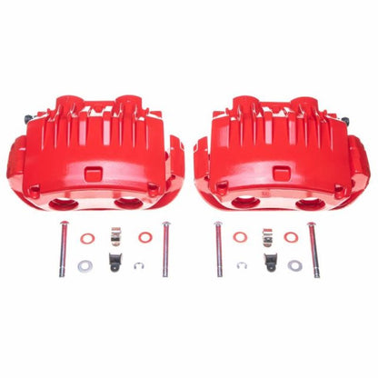 Power Stop 94-98 Ford Mustang Front Red Calipers w/Brackets - Pair PowerStop
