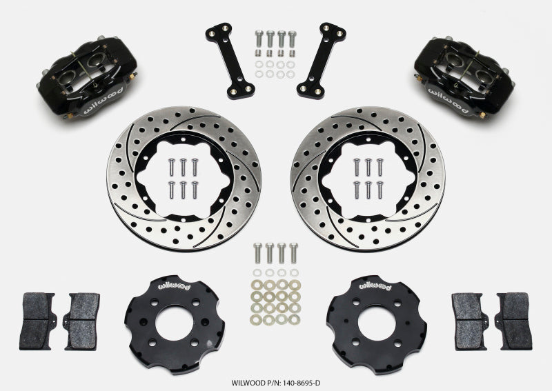 Wilwood Forged Dynalite Front Hat Kit 11.00in Drilled Integra/Civic w/Fac.240mm Rtr Wilwood