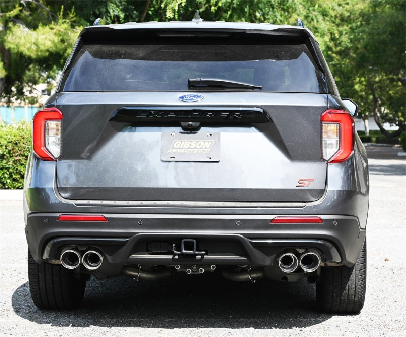 Gibson 20-21 Ford Explorer ST / Lincoln Aviator 3.0L 2.25in Axle-Back Dual Exhaust - Stainless Gibson