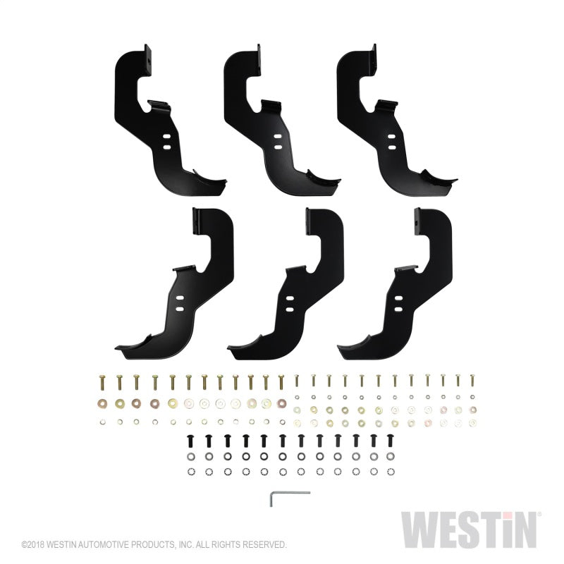 Westin 2019 Chevrolet Silverado/Sierra 1500 Crew Cab Non LD PRO TRAXX 4 Oval Nerf Step Bars - Black - eliteracefab.com
