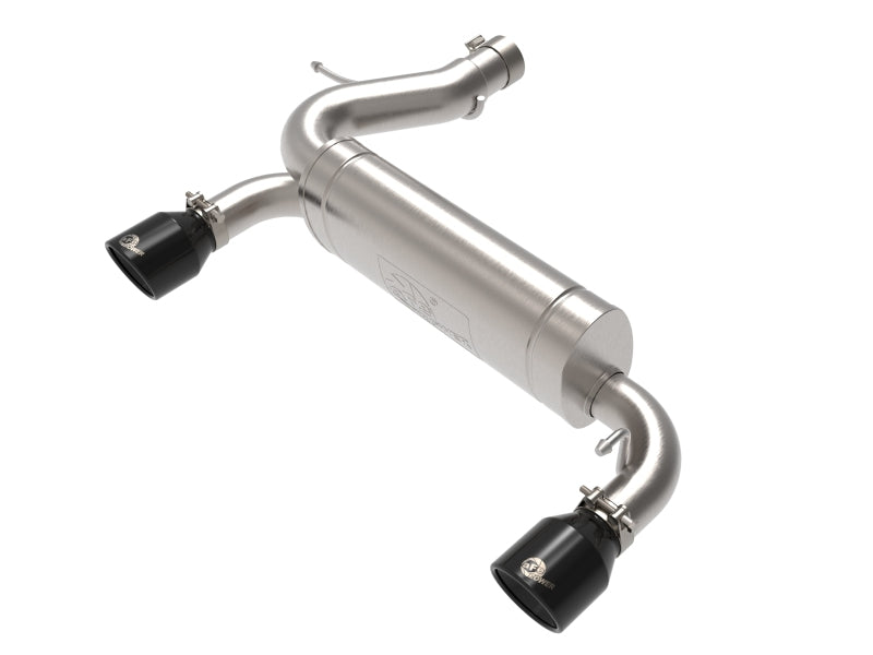 aFe Vulcan 3in 304 SS Axle-Back Exhaust 2021 Ford Bronco L4-2.3L (t)/V6-2.7L (tt) w/ Black Tips - eliteracefab.com