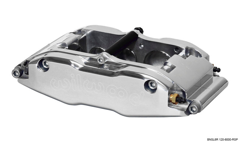 Wilwood Caliper-BNSL6R-RH-Polished 1.62/1.12/1.12in Pistons 1.25in Disc Wilwood