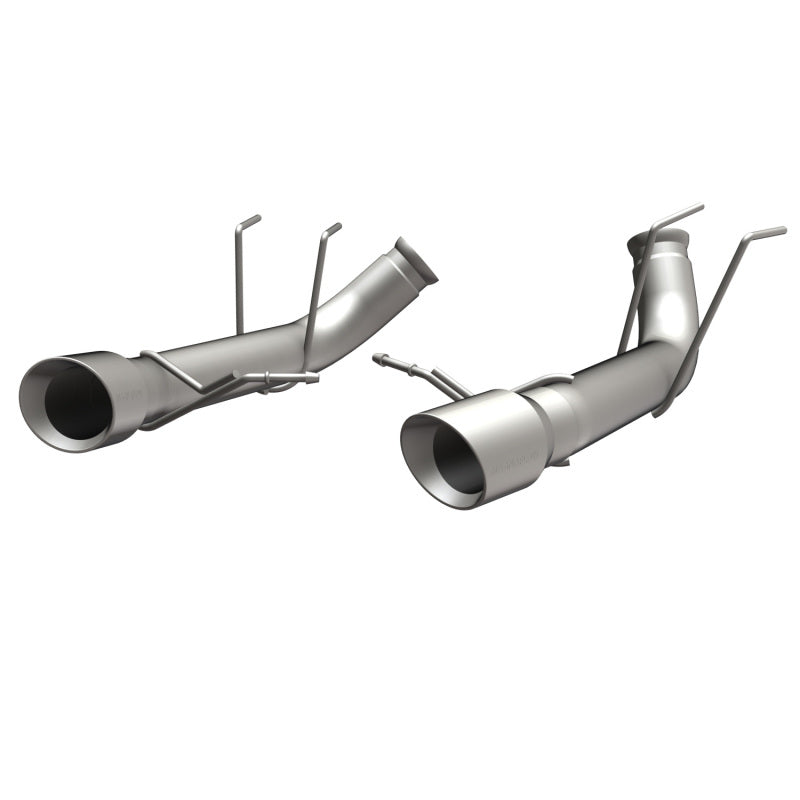 MagnaFlow 13 Ford Mustang Dual Split Rear Exit Stainless Axle-Back Cat Back Exhaust (Competition) Magnaflow