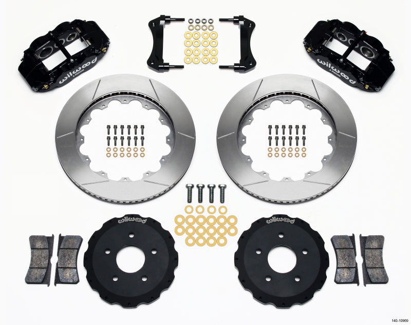 Wilwood Narrow Superlite 6R Front Hat Kit 14.00in Backdraft Cobra (BMW E36 Based) Wilwood