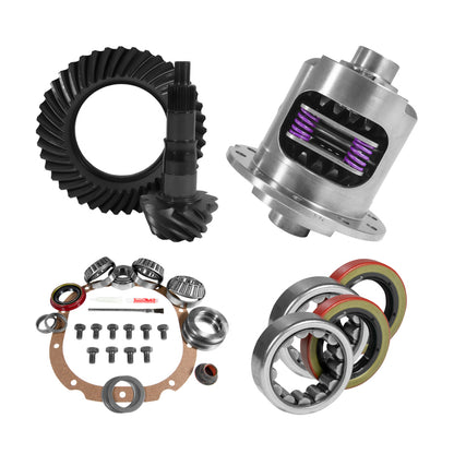 Yukon 8.8in Ford 4.56 Rear Ring & Pinion Install Kit 31 Spline Positraction 2.53in Axle Bearings Yukon Gear & Axle