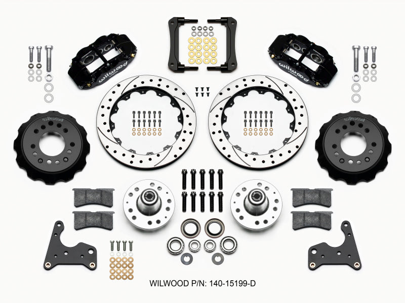 Wilwood Narrow Superlite 6R Front Hub Kit 12.88in Drilled 65-72 CDP C Body -Drum Wilwood
