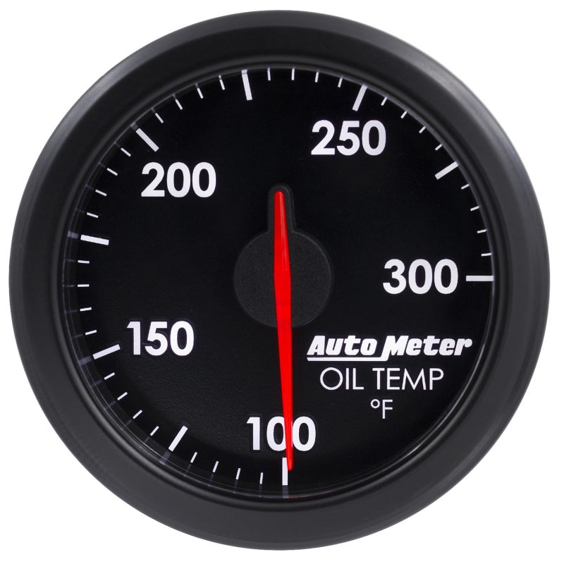 Autometer Airdrive 2-1/6in Oil Temp Gauge 100-300 Degrees F - Black 9140-T