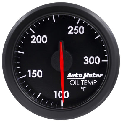 Autometer Airdrive 2-1/6in Trans Temperature Gauge 100-300 Degrees F - Black 9157-T