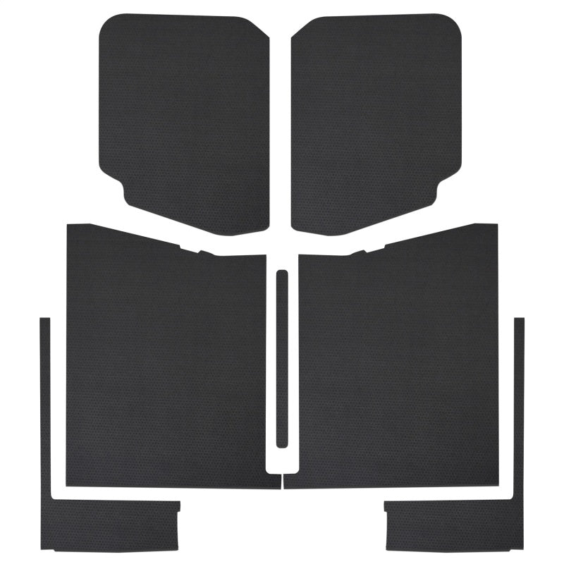 DEI 20-22 Jeep Gladiator JT 4-Door Boom Mat Complete Headliner Kit - 7 Piece - Black Leather Look DEI