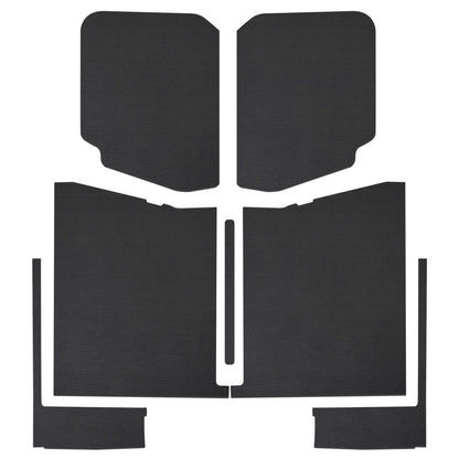 DEI 20-22 Jeep Gladiator JT 4-Door Boom Mat Complete Headliner Kit - 7 Piece - Black Leather Look DEI