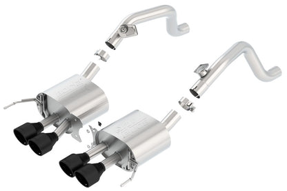 Borla 14-18 C7 Corvette Stingray Axle-Back ATAK Exhaust 2.75in To Muffler Dual 2.0in Out 4.25in Tip - eliteracefab.com