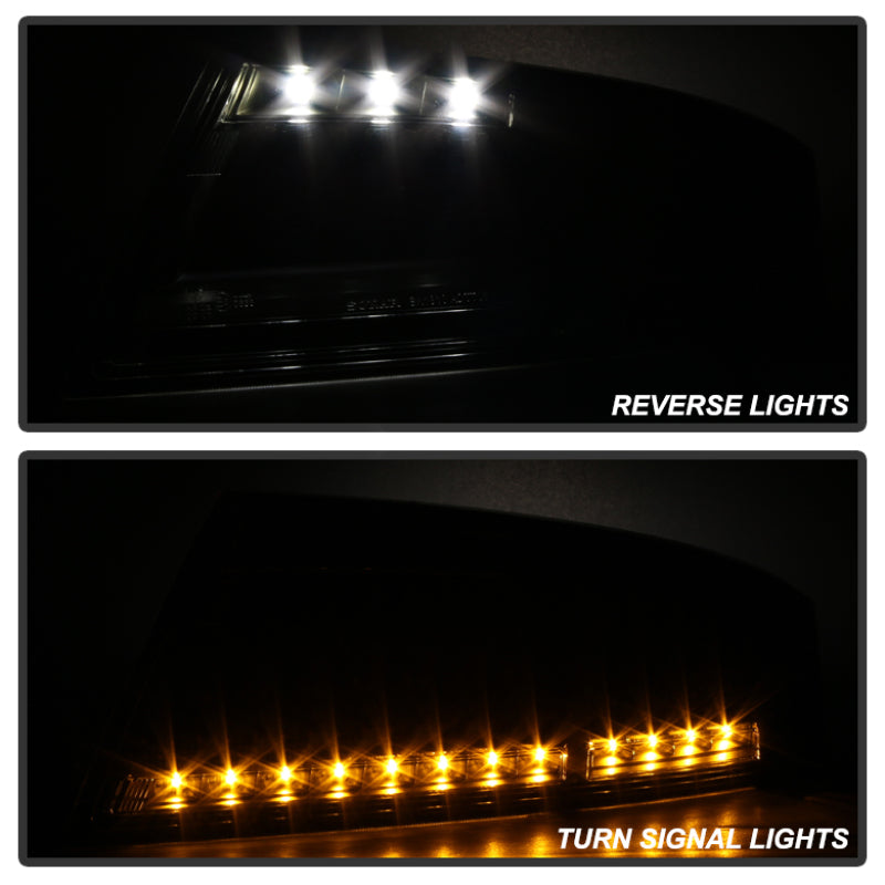 Spyder Audi TT 07-12 LED Tail Lights Black ALT-YD-ATT07-LED-BK - eliteracefab.com