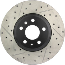 Load image into Gallery viewer, STOPTECH POWER SLOT 09-10 AUDI A4/A4 QUATTRO / 08-10 A5 / 10 S4 FRONT RIGHT DRILLED &amp; SLOTTED ROTOR, 127.33123R - eliteracefab.com