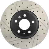 STOPTECH POWER SLOT 09-10 AUDI A4/A4 QUATTRO / 08-10 A5 / 10 S4 FRONT RIGHT DRILLED & SLOTTED ROTOR, 127.33123R