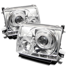 Load image into Gallery viewer, Spyder Toyota Tacoma 97-00 Projector Headlights LED Halo LED Chrome High H1 Low H1 PRO-YD-TT97-HL-C - eliteracefab.com