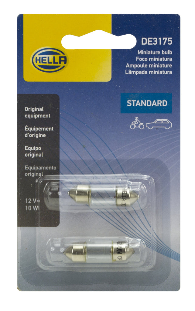 Hella Bulb 3175 12V 10W Sv858 T325 10X31(2)