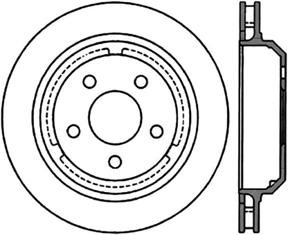 StopTech Power Slot 98-02 Chevy/Pontiac Camaro/Firebird Slotted Left Rear CRYO Rotor Stoptech