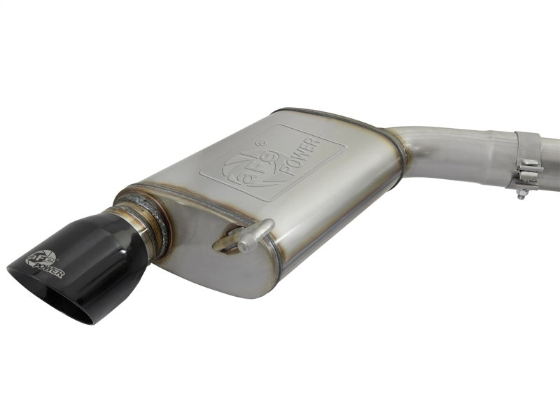 aFe MACHForce XP 3in 304 SS Loud Tone Cat-Back w/ Black Tips 15-17 Ford Mustang V6-3.7L/V8-5.0L aFe