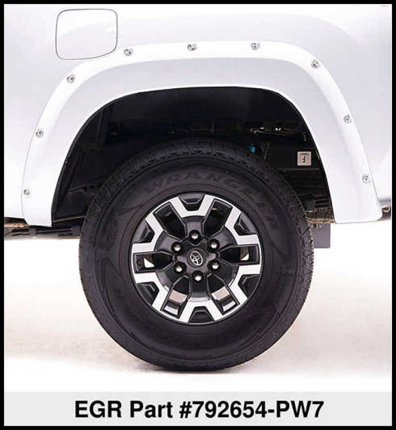 EGR 09+ Dodge Ram LD Bolt-On Look Color Match Fender Flares - Set - Bright White - eliteracefab.com