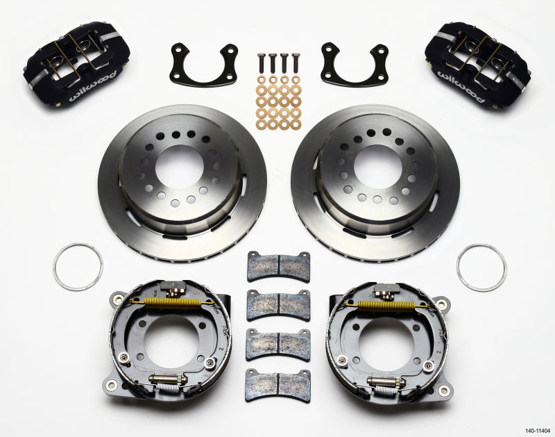 Wilwood Dynapro Low-Profile 11.00in P-Brake Kit New Big Ford 2.50in Off Front Mount Wilwood