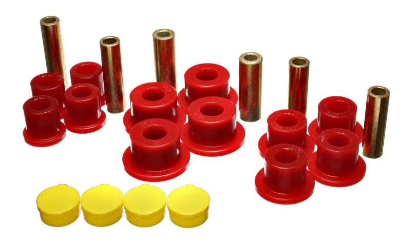 Energy Suspension 02-05 Dodge Ram 1500 2WD Red Rear Leaf Spring Bushing Set - eliteracefab.com