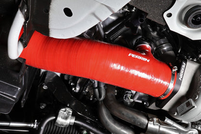 Perrin 2022+ Subaru WRX Red 3in Turbo Inlet Hose w/ Nozzle Perrin Performance