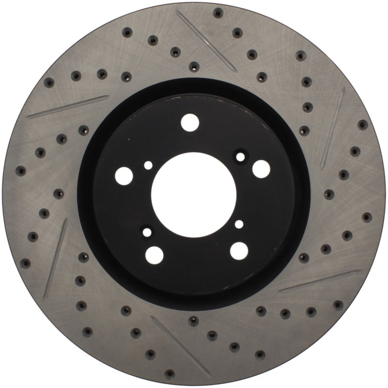 StopTech 07-08 Acura MDX SportStop Slotted & Drilled Left Front Rotor - eliteracefab.com