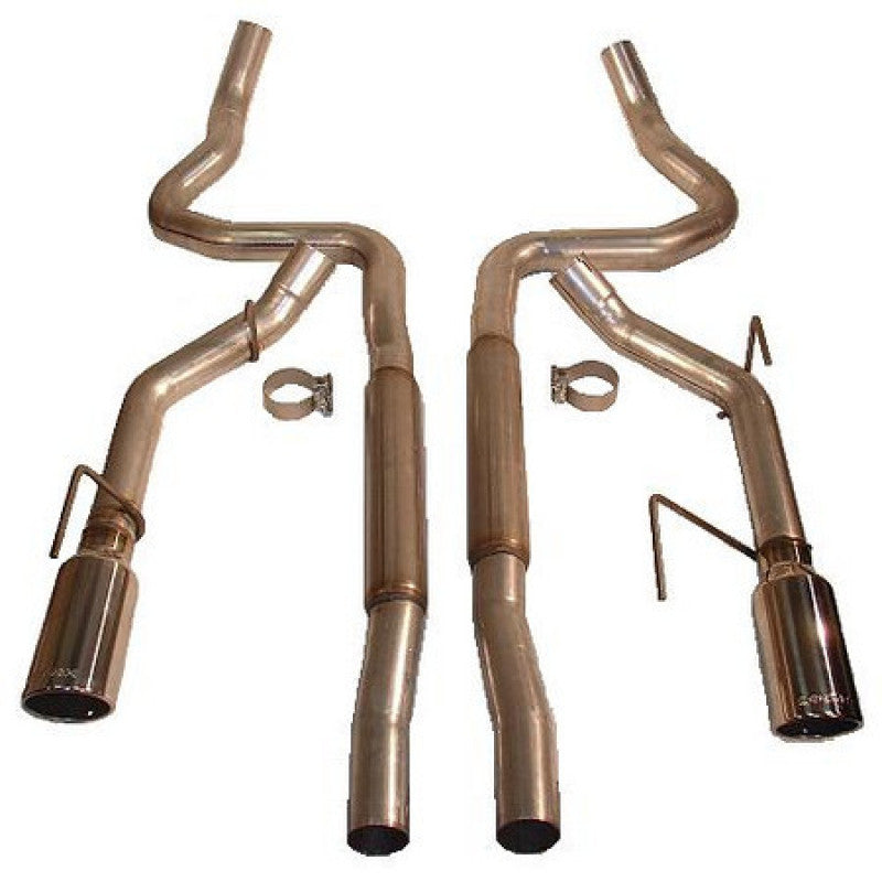 ROUSH 2005-2009 Ford Mustang GT/GT500 Enhanced Sound Dual Cat-Back Exhaust Kit - eliteracefab.com