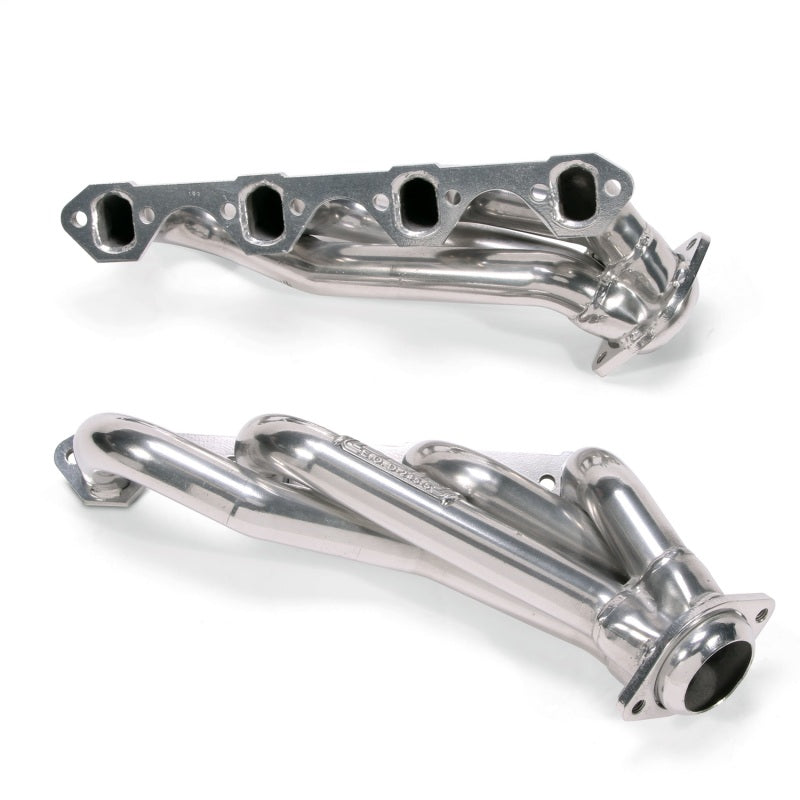 BBK 79-93 Mustang 351 Swap Shorty Unequal Length Exhaust Headers - 1-5/8 Silver Ceramic BBK