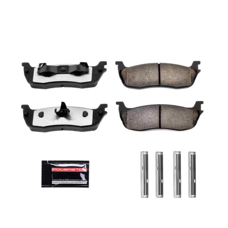 Power Stop 97-02 Ford Expedition Rear Z36 Truck & Tow Brake Pads w/Hardware - eliteracefab.com