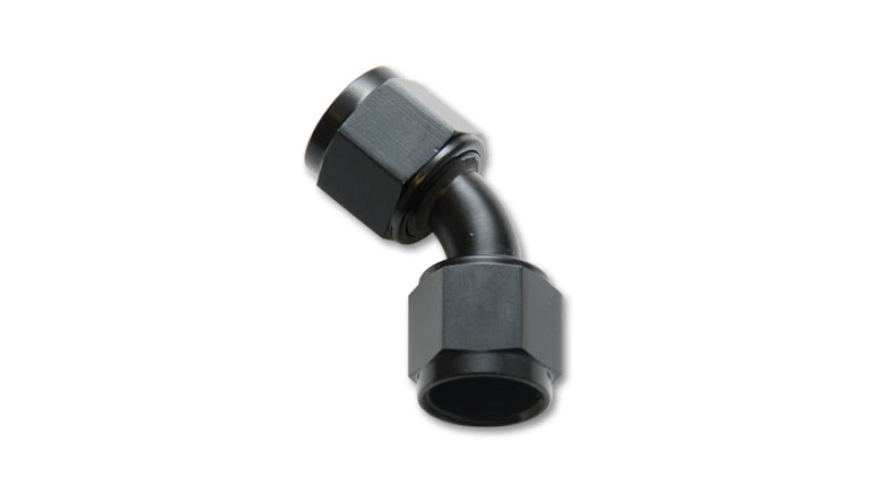 Vibrant Performance Female Union Adapter, 45 Degree, -3AN, AN/NPT/ORB Performance Fluid Plumbing, for Performance Automotive Builds - Part 10718