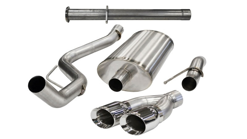 Corsa 11-13 Ford F-150 Raptor 6.2L V8 133in Wheelbase Polished Xtreme Cat-Back Exhaust - eliteracefab.com