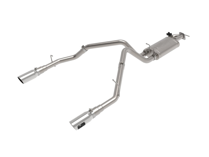 aFe Gemini XV 3in 304 SS Cat-Back Exhaust 19-21 Ram 1500 V8 5.7L Hemi w/ Polish Tips aFe