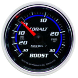 AutoMeter GAUGE; VAC/BOOST; 2 1/16in.; 30INHG-30PSI; MECHANICAL; COBALT