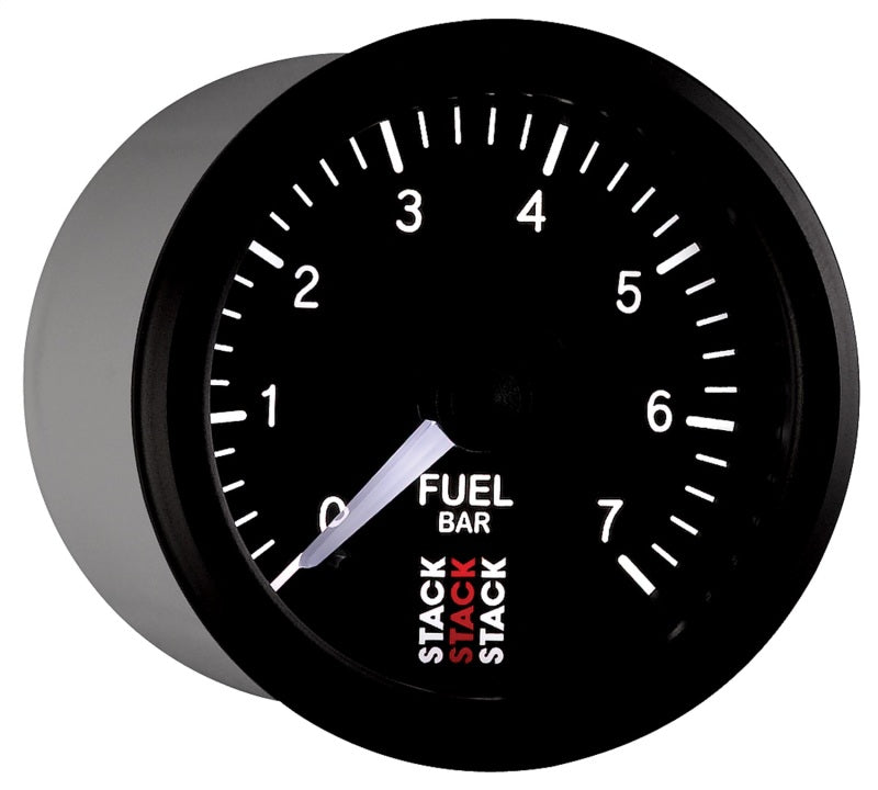 Autometer Stack 52mm 0-7 Bar M10 Male Pro Stepper Motor Fuel Pressure Gauge - Black ST3305