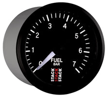 Load image into Gallery viewer, Autometer Stack 52mm 0-7 Bar M10 Male Pro Stepper Motor Fuel Pressure Gauge - Black