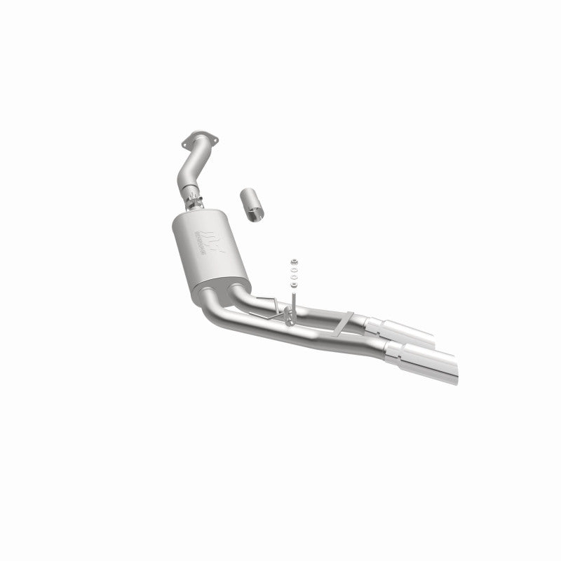 MagnaFlow 11-13 Ford F-150 Pickup Dual Same Side Before P/S Rear Tire Stainless CatBack Perf Exhaust Magnaflow